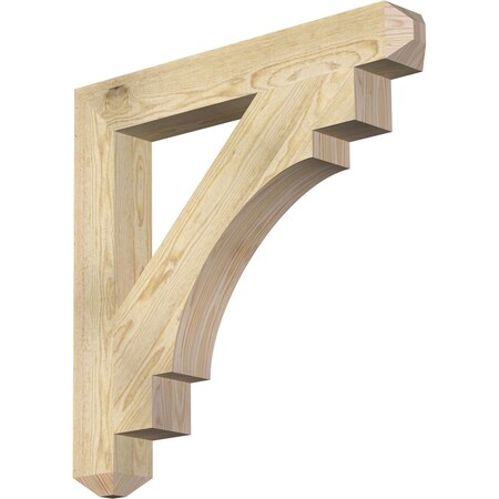 Ekena Millwork Merced Craftsman Rough Sawn Bracket, Douglas Fir, 4"W x 30"D x 30"H BKT04X30X30MRC04RDF